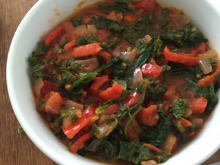 Spinach and Borenkol Stew